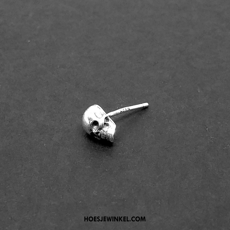 Zilveren Sieraden Heren Accessoires Schedel Zuiver, Zilveren Sieraden Vintage Persoonlijkheid Silber