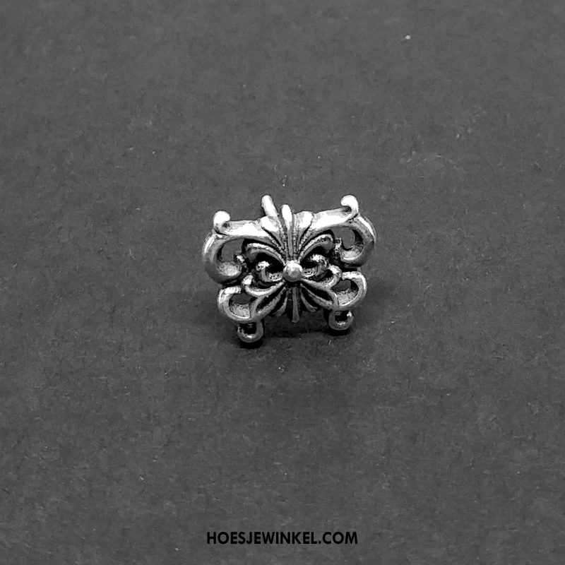 Zilveren Sieraden Heren Accessoires Schedel Zuiver, Zilveren Sieraden Vintage Persoonlijkheid Silber