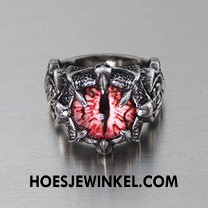 Zilveren Sieraden Heren Trend Mannen Hiphop, Zilveren Sieraden Persoonlijkheid Blau