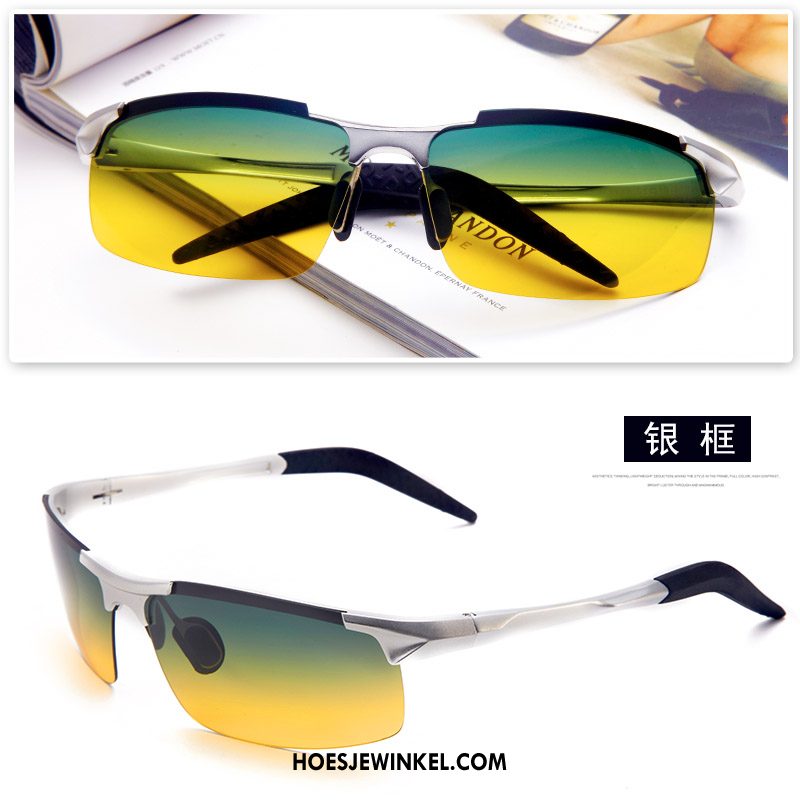 Zonnebrillen Heren Zonnebril Autorijden Mannen, Zonnebrillen Dual Gebruik Nachtzicht