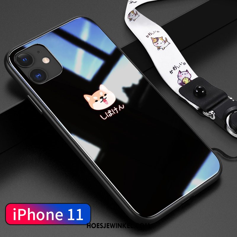 iPhone 11 Hoesje Eenvoudige Mobiele Telefoon Wit, iPhone 11 Hoesje Liefde Glas