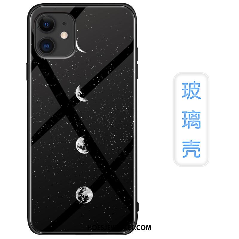 iPhone 11 Hoesje Eenvoudige Zwart Persoonlijk, iPhone 11 Hoesje Anti-fall Nieuw