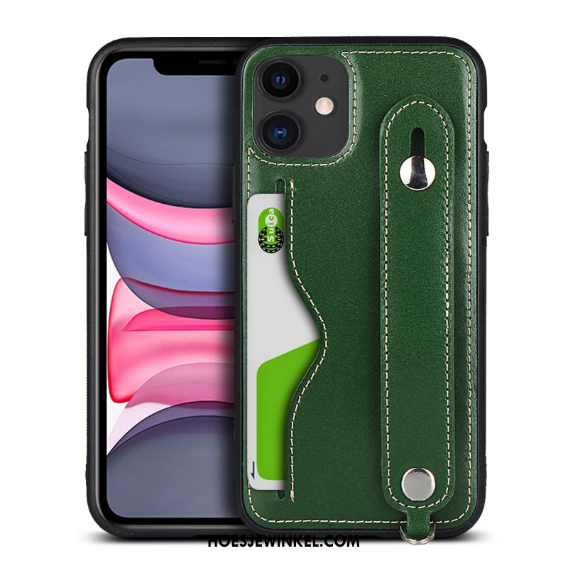 iPhone 11 Hoesje Groen Hanger Kwaliteit, iPhone 11 Hoesje Ondersteuning Anti-fall