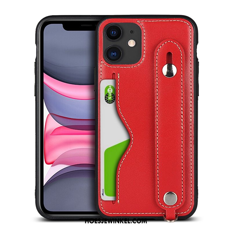 iPhone 11 Hoesje Groen Hanger Kwaliteit, iPhone 11 Hoesje Ondersteuning Anti-fall