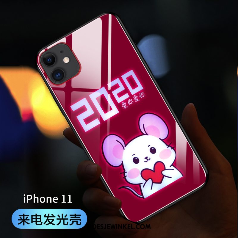 iPhone 11 Hoesje Lovers Rood Nieuw, iPhone 11 Hoesje Anti-fall Trendy Merk