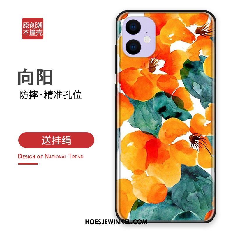 iPhone 11 Hoesje Scheppend Persoonlijk Groen, iPhone 11 Hoesje Hoes Anti-fall