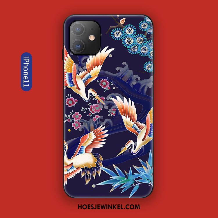 iPhone 11 Hoesje Zacht Anti-fall Scheppend, iPhone 11 Hoesje Mobiele Telefoon Chinese Stijl