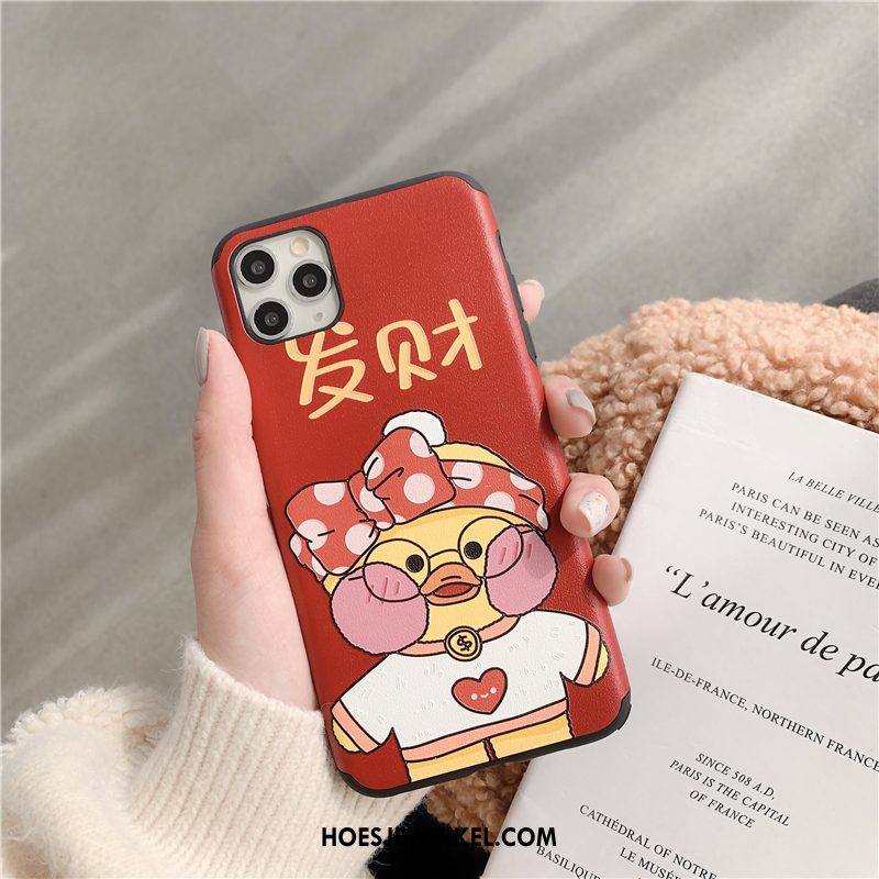 iPhone 11 Pro Hoesje All Inclusive Persoonlijk Rood, iPhone 11 Pro Hoesje Anti-fall Bescherming