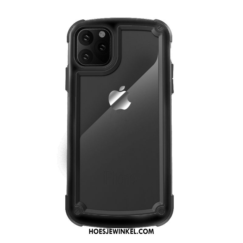 iPhone 11 Pro Hoesje Bescherming Hoes Rood, iPhone 11 Pro Hoesje Mobiele Telefoon Doorzichtig