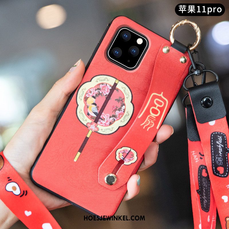 iPhone 11 Pro Hoesje Chinese Stijl All Inclusive Anti-fall, iPhone 11 Pro Hoesje Trend Blauw