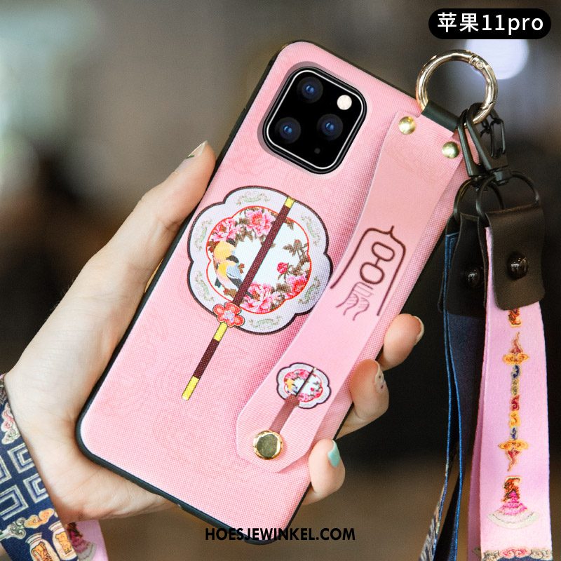 iPhone 11 Pro Hoesje Chinese Stijl All Inclusive Anti-fall, iPhone 11 Pro Hoesje Trend Blauw