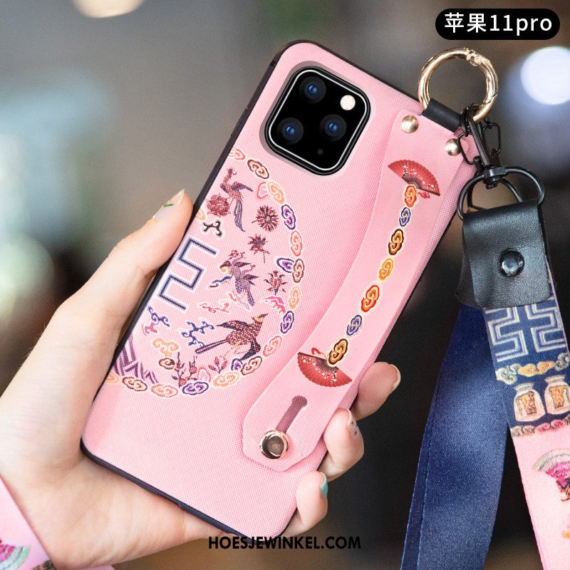 iPhone 11 Pro Hoesje Chinese Stijl All Inclusive Anti-fall, iPhone 11 Pro Hoesje Trend Blauw