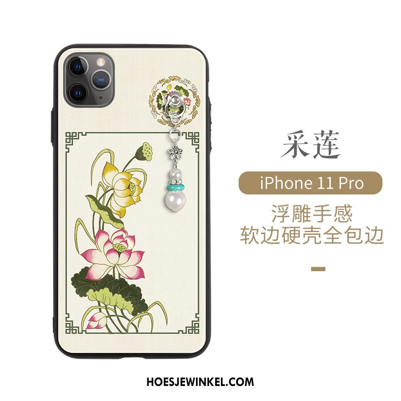 iPhone 11 Pro Hoesje Hoes Siliconen Chinese Stijl, iPhone 11 Pro Hoesje Mobiele Telefoon All Inclusive