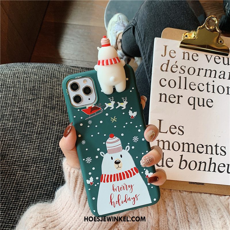 iPhone 11 Pro Hoesje Kerstmis Lovers Scheppend, iPhone 11 Pro Hoesje Wind Eland