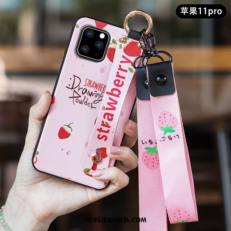 iPhone 11 Pro Hoesje Kunst Roze Trend, iPhone 11 Pro Hoesje Scheppend Vers