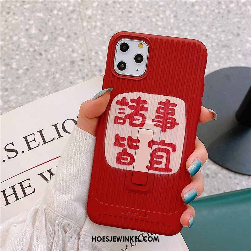 iPhone 11 Pro Hoesje Mobiele Telefoon Rood Lovers, iPhone 11 Pro Hoesje Scheppend Siliconen