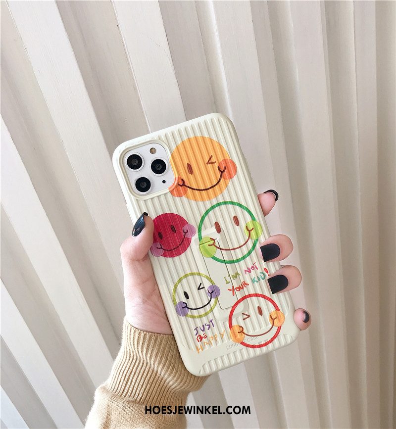 iPhone 11 Pro Hoesje Ondersteuning Smiley Mooie, iPhone 11 Pro Hoesje Eenvoudige Mobiele Telefoon