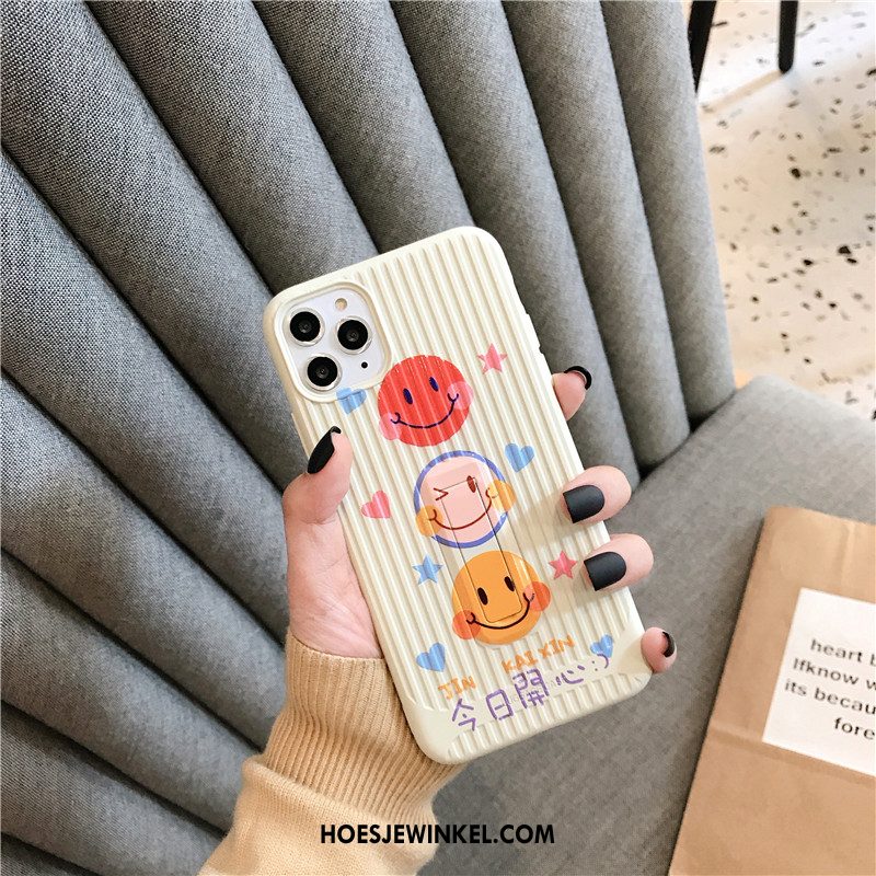 iPhone 11 Pro Hoesje Ondersteuning Smiley Mooie, iPhone 11 Pro Hoesje Eenvoudige Mobiele Telefoon