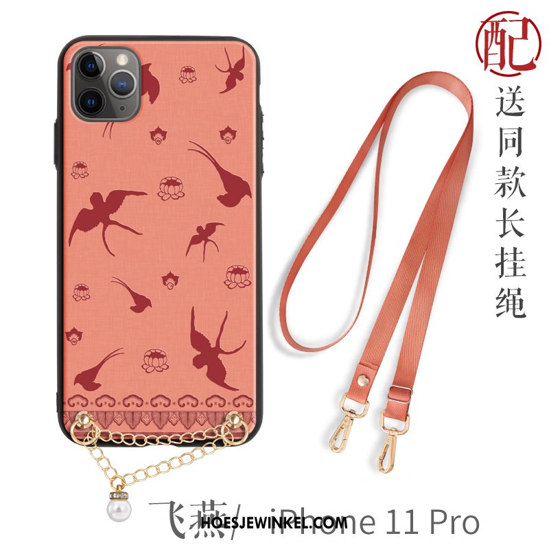 iPhone 11 Pro Hoesje Persoonlijk Dun Hanger, iPhone 11 Pro Hoesje Groen Chinese Stijl