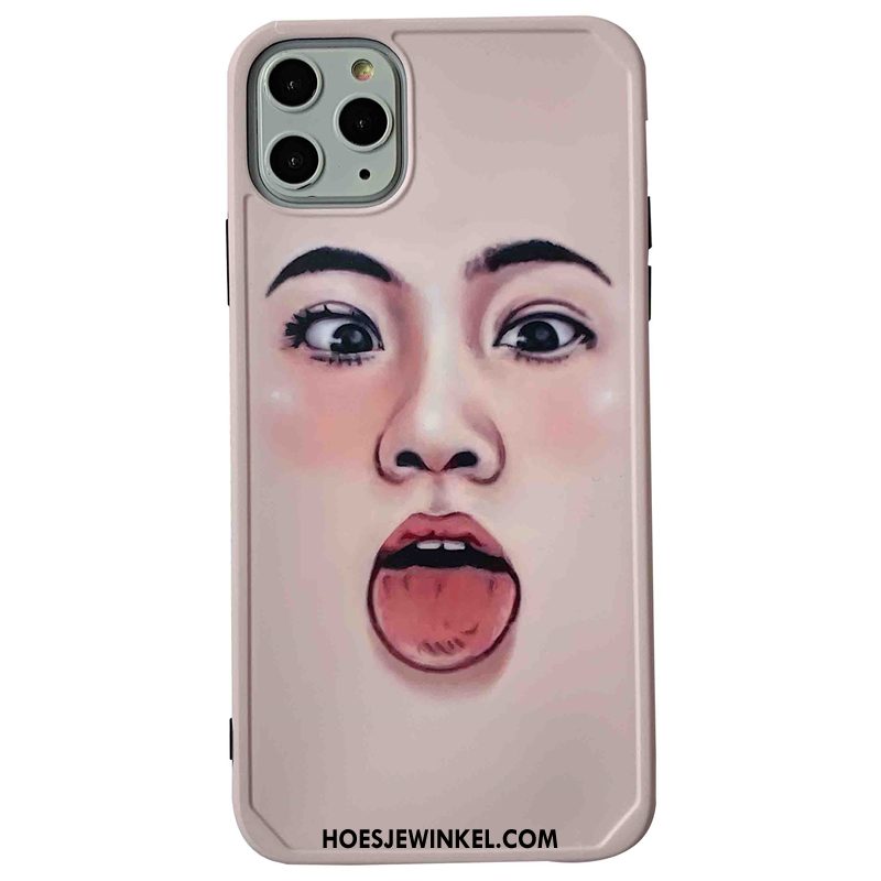 iPhone 11 Pro Hoesje Roze Scheppend Hoes, iPhone 11 Pro Hoesje Anti-fall Siliconen