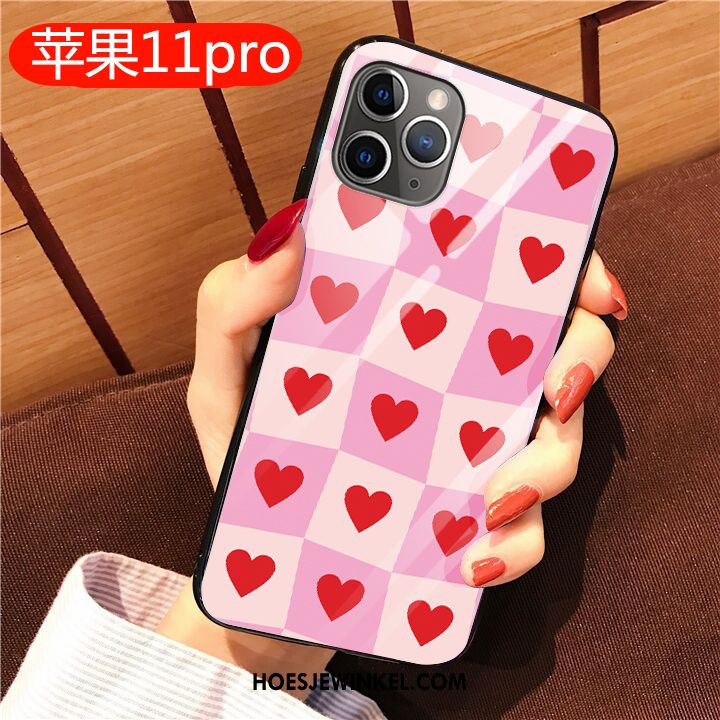 iPhone 11 Pro Hoesje Scheppend Spiegel Roze, iPhone 11 Pro Hoesje All Inclusive Mobiele Telefoon