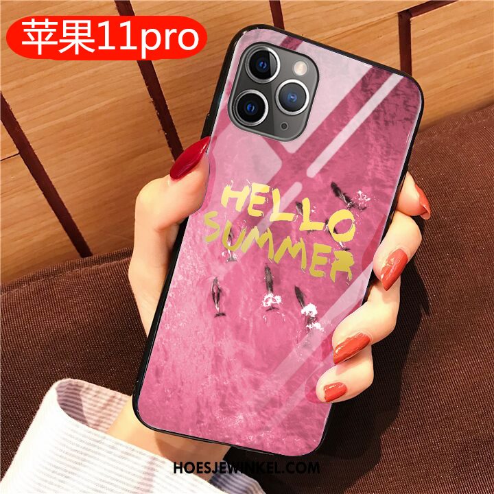 iPhone 11 Pro Hoesje Scheppend Spiegel Roze, iPhone 11 Pro Hoesje All Inclusive Mobiele Telefoon