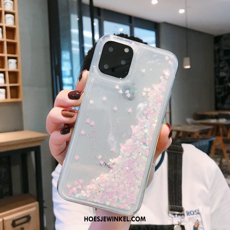 iPhone 11 Pro Hoesje Spotprent Lovers Mooie, iPhone 11 Pro Hoesje Siliconen Roze