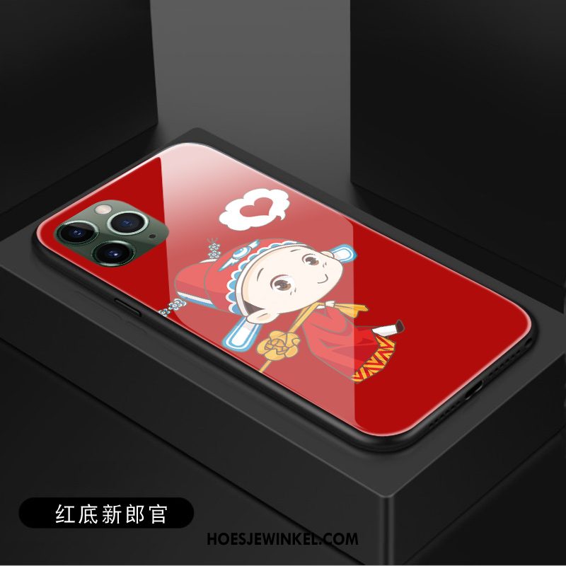 iPhone 11 Pro Hoesje Vreugdevol Gehard Glas Nieuw, iPhone 11 Pro Hoesje Chinese Stijl Lovers