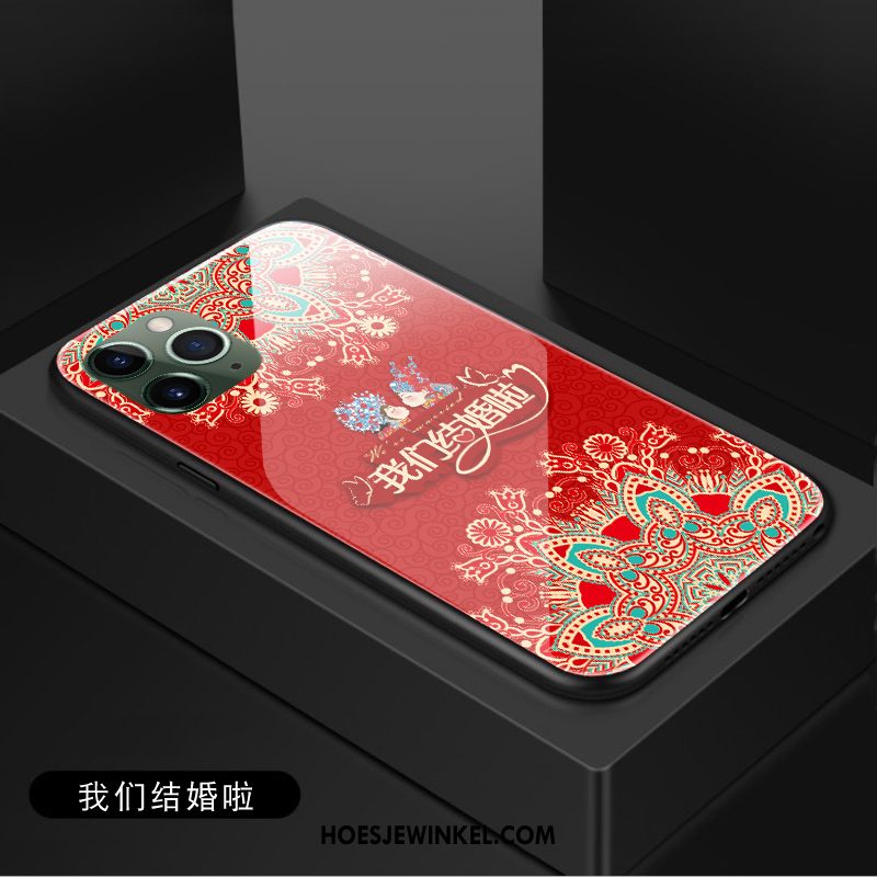 iPhone 11 Pro Hoesje Vreugdevol Gehard Glas Nieuw, iPhone 11 Pro Hoesje Chinese Stijl Lovers