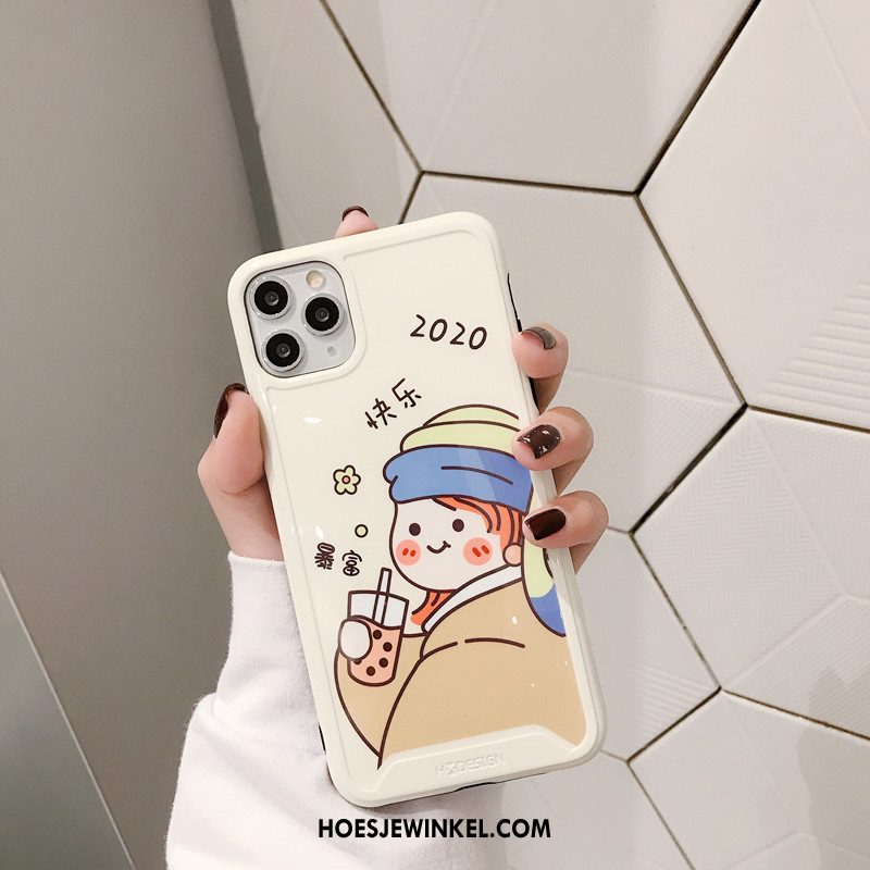 iPhone 11 Pro Hoesje Wit Bescherming Mobiele Telefoon, iPhone 11 Pro Hoesje Lucky Hoes