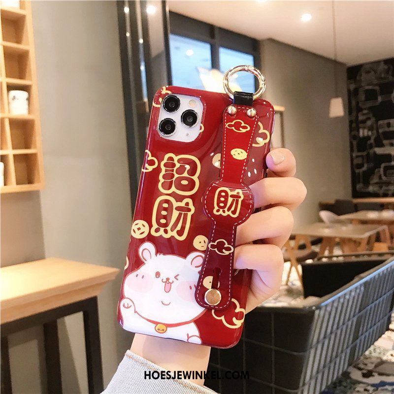 iPhone 11 Pro Max Hoesje All Inclusive Ondersteuning Rood, iPhone 11 Pro Max Hoesje Hoes Mobiele Telefoon