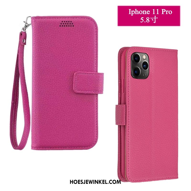 iPhone 11 Pro Max Hoesje Bescherming Anti-fall Mobiele Telefoon, iPhone 11 Pro Max Hoesje Hoes Leren Etui Braun