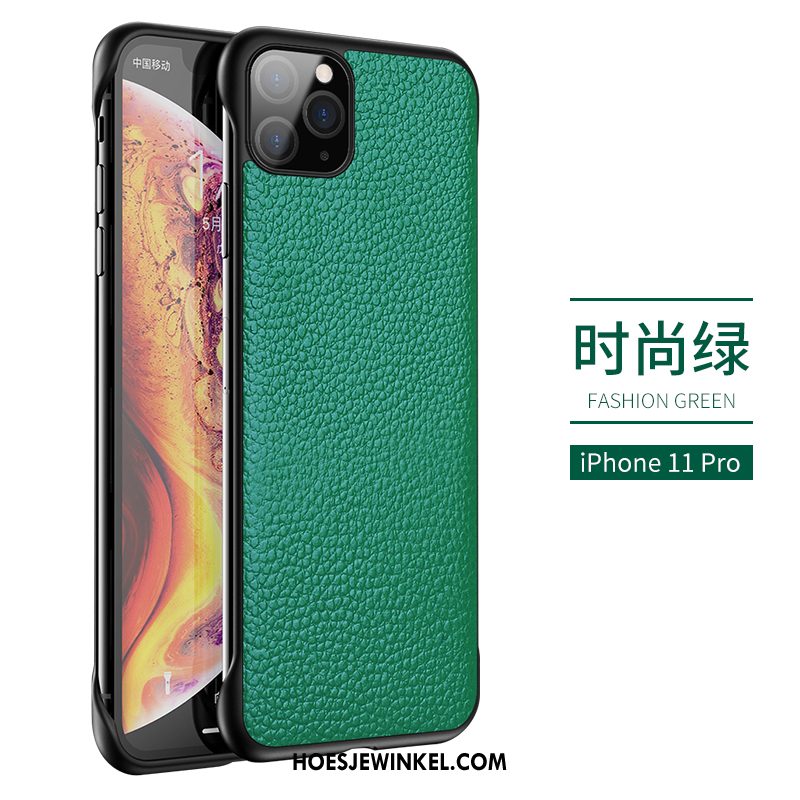 iPhone 11 Pro Max Hoesje Hoes Anti-fall Groen, iPhone 11 Pro Max Hoesje Bedrijf Mobiele Telefoon