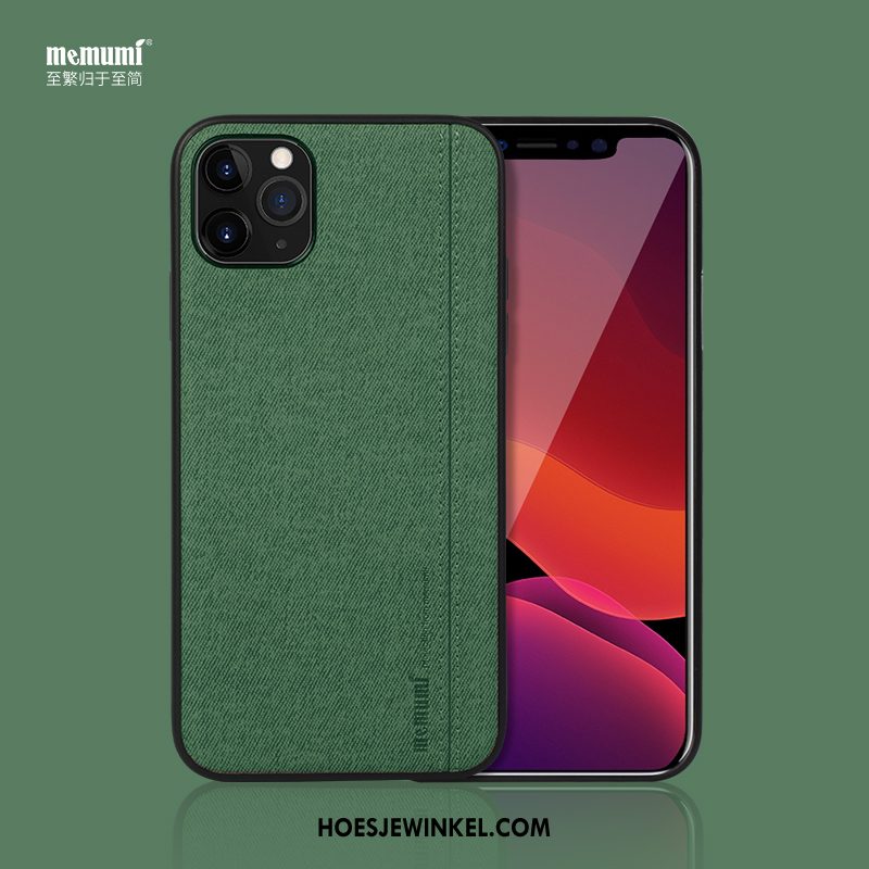 iPhone 11 Pro Max Hoesje Mobiele Telefoon Hoes Grijs, iPhone 11 Pro Max Hoesje Groen Eenvoudige Beige