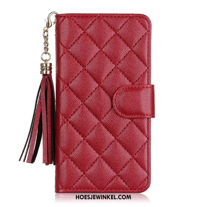 iPhone 12 Hoesje Folio Leren Etui All Inclusive, iPhone 12 Hoesje Mobiele Telefoon Roze