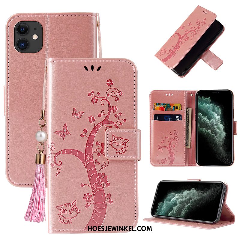 iPhone 12 Hoesje Siliconen Clamshell Bescherming, iPhone 12 Hoesje All Inclusive Leren Etui