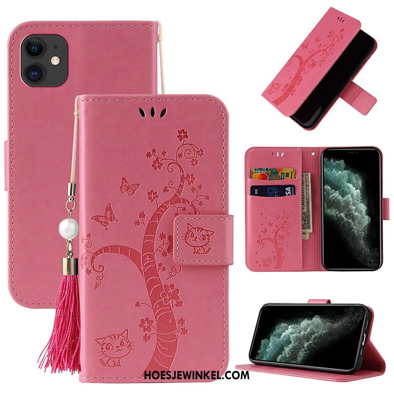 iPhone 12 Hoesje Siliconen Clamshell Bescherming, iPhone 12 Hoesje All Inclusive Leren Etui