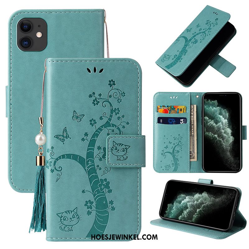 iPhone 12 Hoesje Siliconen Clamshell Bescherming, iPhone 12 Hoesje All Inclusive Leren Etui