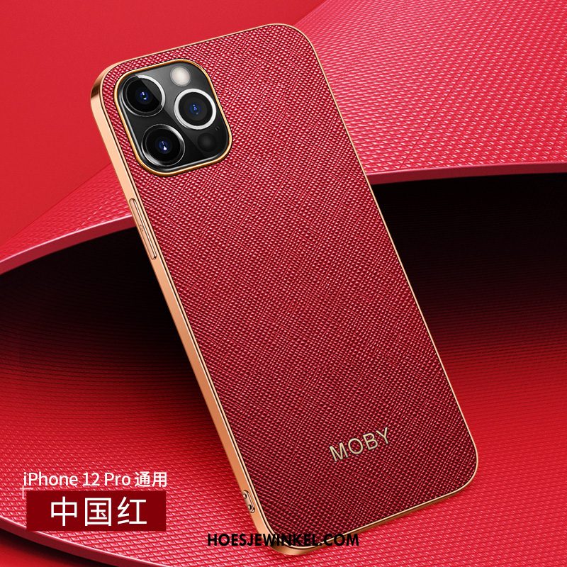 iPhone 12 Pro Hoesje Net Red Hoes Mobiele Telefoon, iPhone 12 Pro Hoesje Blauw Zwart