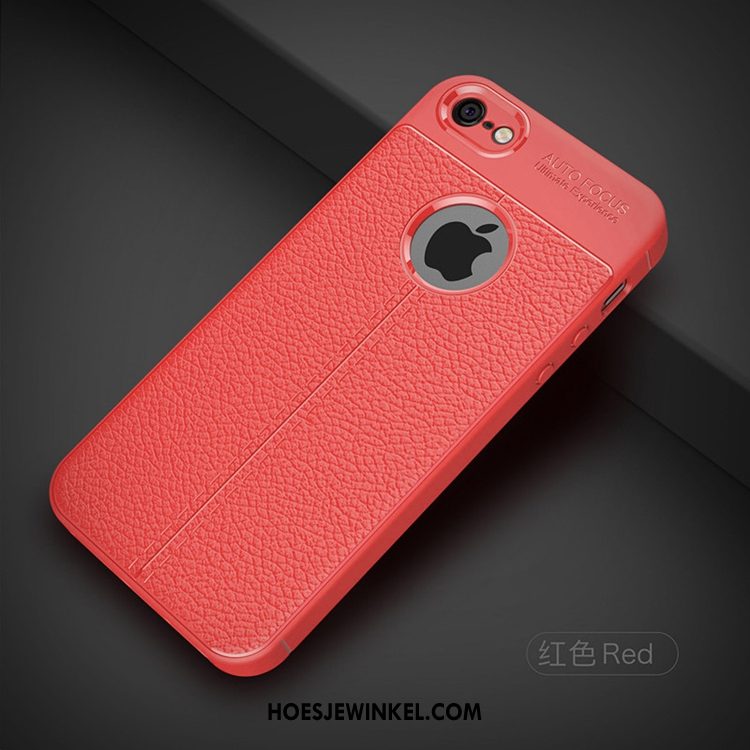 iPhone 5 / 5s Hoesje Bescherming Leren Etui Scheppend, iPhone 5 / 5s Hoesje Zwart All Inclusive