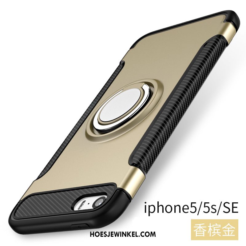 iPhone 5 / 5s Hoesje Bescherming Ondersteuning Anti-fall, iPhone 5 / 5s Hoesje Ring Blauw