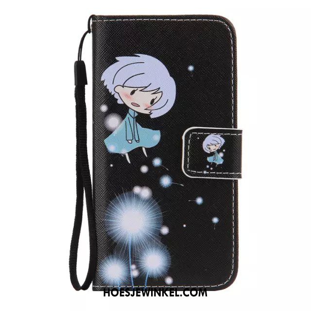 iPhone 5 / 5s Hoesje Eenvoudige Clamshell Blauw, iPhone 5 / 5s Hoesje Bescherming Leren Etui