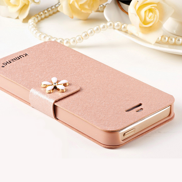 iPhone 5 / 5s Hoesje Eenvoudige Mobiele Telefoon Bescherming, iPhone 5 / 5s Hoesje Luxe Leren Etui