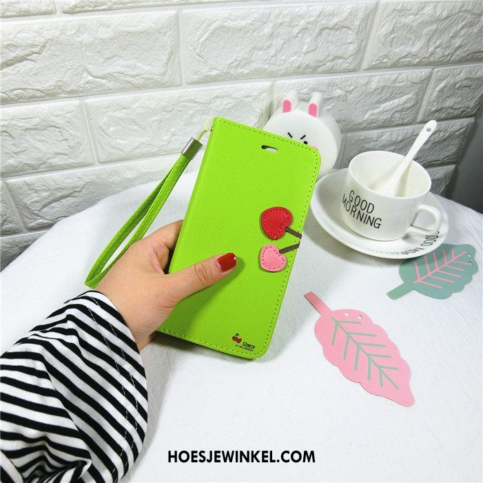 iPhone 5 / 5s Hoesje Groen Folio Bescherming, iPhone 5 / 5s Hoesje Mobiele Telefoon Leren Etui