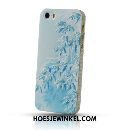 iPhone 5 / 5s Hoesje Hard Achterklep Mobiele Telefoon, iPhone 5 / 5s Hoesje Persoonlijk Blauw