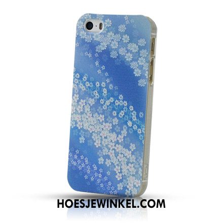 iPhone 5 / 5s Hoesje Hard Achterklep Mobiele Telefoon, iPhone 5 / 5s Hoesje Persoonlijk Blauw