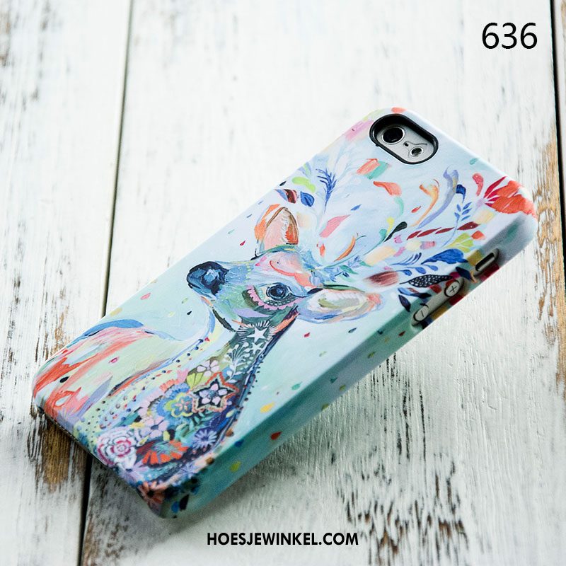 iPhone 5 / 5s Hoesje Hoes Anti-fall Spotprent, iPhone 5 / 5s Hoesje Trendy Merk Bescherming