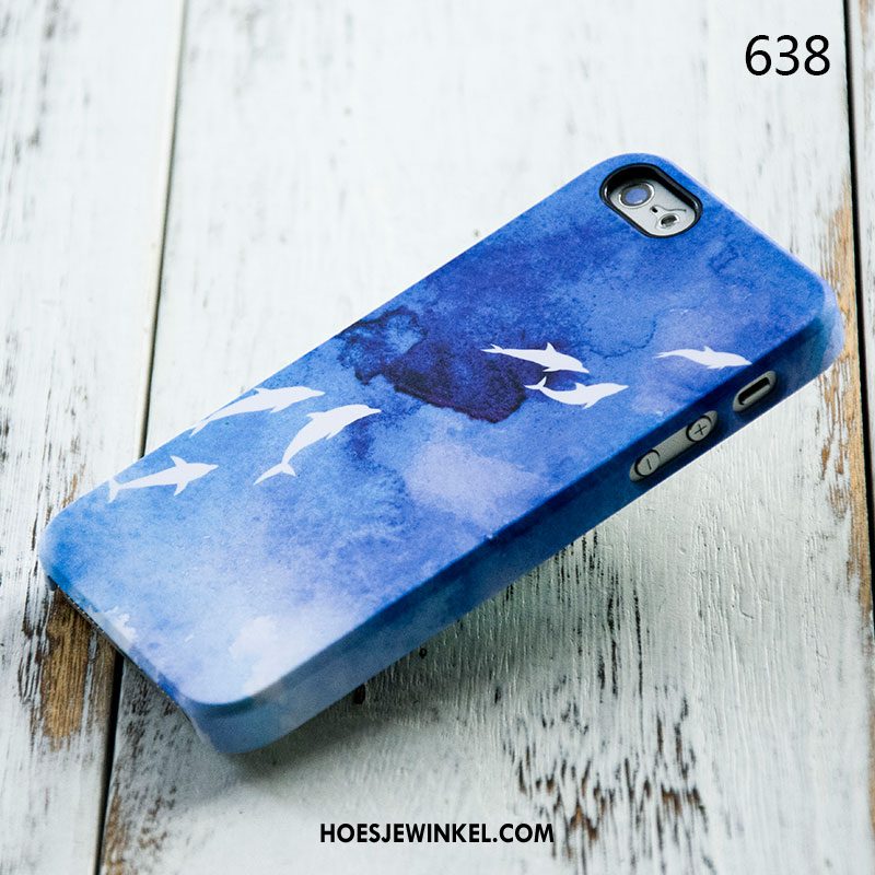 iPhone 5 / 5s Hoesje Hoes Anti-fall Spotprent, iPhone 5 / 5s Hoesje Trendy Merk Bescherming