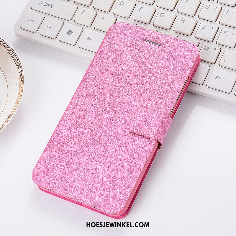 iPhone 5 / 5s Hoesje Hoes Bescherming Leren Etui, iPhone 5 / 5s Hoesje Anti-fall Roze