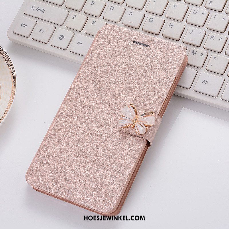 iPhone 5 / 5s Hoesje Hoes Bescherming Leren Etui, iPhone 5 / 5s Hoesje Anti-fall Roze